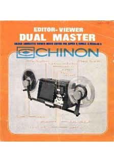 Chinon Dual Master Editor manual. Camera Instructions.